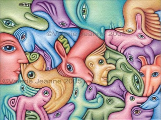 Illustration for article titled People and animals are twisted by the imagination of Valerie Jeanne